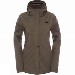 The North Face Womens Inlux Insulated Jacket New Taupe Green Heather
